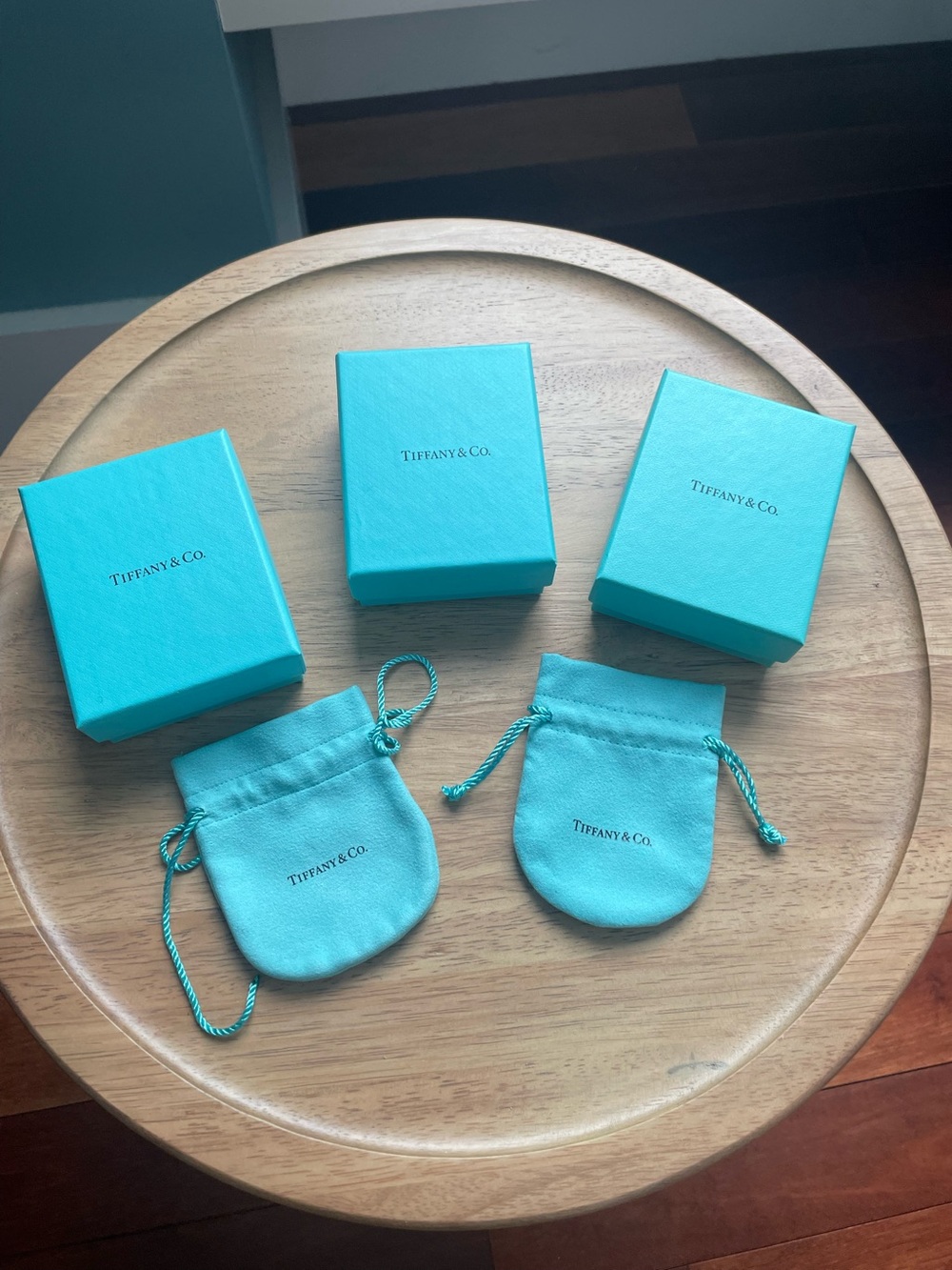 Tiffany & Co. Turquoise Jewelry Boxes and Pouches
